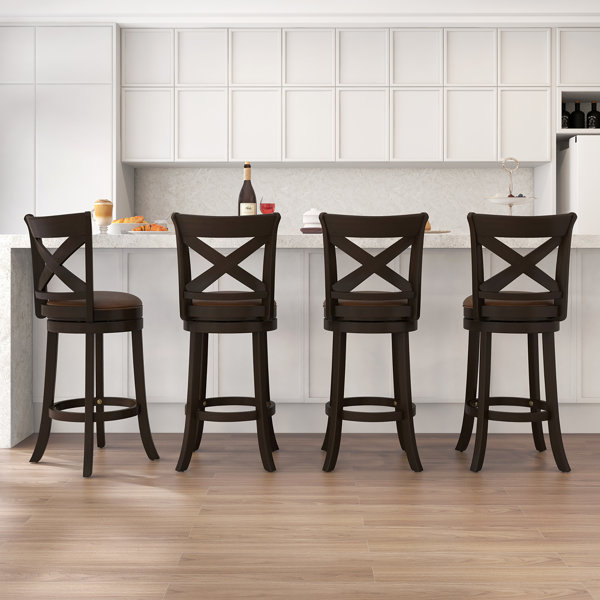 Rosalind Wheeler Bular Swivel 31'' Bar Stool Wayfair